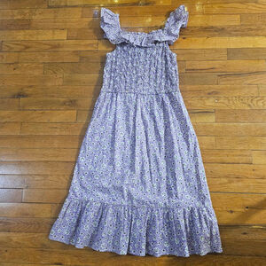 Sea New York Girls Casual Dress Purple White Floral Size 12